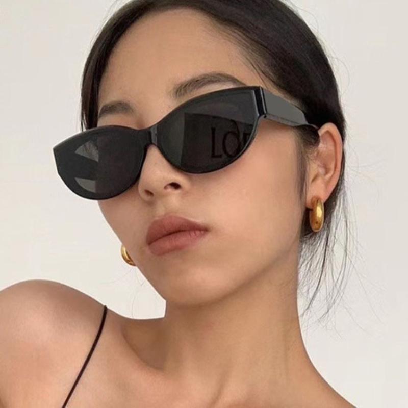 Oval Frame Sunglasses Women's Cat Eye Sunglasses Sweet Cool Wind Sun Glasses Frame