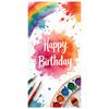 Party Celebration Backdrop Splash Pattern Birthday Decor Banner Celebration Display Artistic  Birthday Party Banner