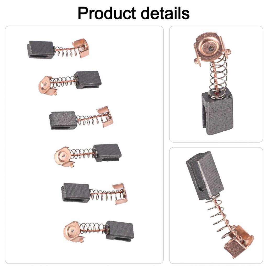 3 Pair Carbon Brush 5x8x12mm Power Tools Replacement