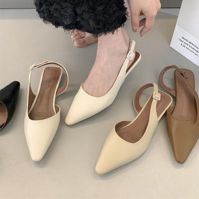 Moda Bailamos Nuovissime Sandali Bassi Poco Profondi Slip-On Donna Slingback Scarpe Morbide Casual Sandalo da Donna Tacco Basso Mules da Esterno Eleganti