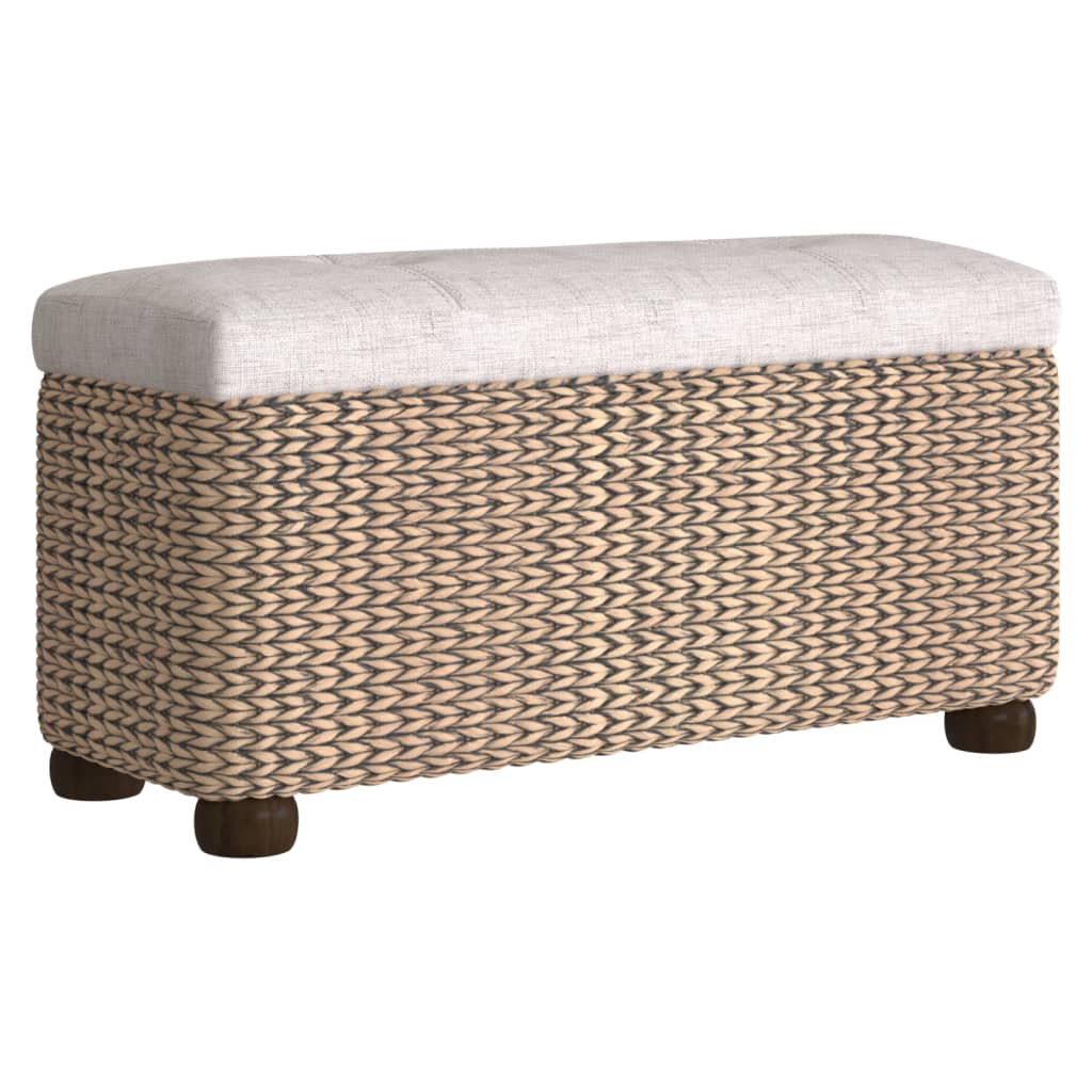 Vidaxl Panchine con Contenitore e Cuscino Grigio, 2 Pezzi, 69 Cm, Bastone da Acqua