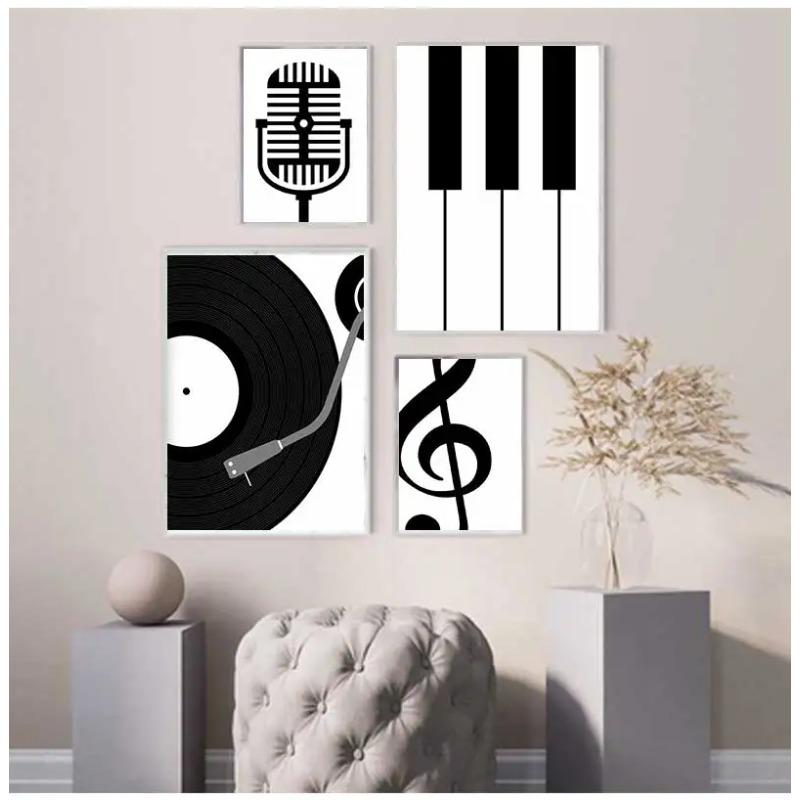 Minimalist Instrument Posters and Prints Music Enthusiast Modern Art Canvas Painting Wall Art Pictures Home Bar Room Decoration