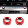 2PCS Radio Switch Volume Adjustment Knob Trim Cover For Hyundai Kona 2024-2025