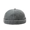 Unisex Washed Cotton Skullcap Beanie Hip Hop Street Style Summer Hat Soft Retro Breathable Casual Cap for Men Women Spring Wear
