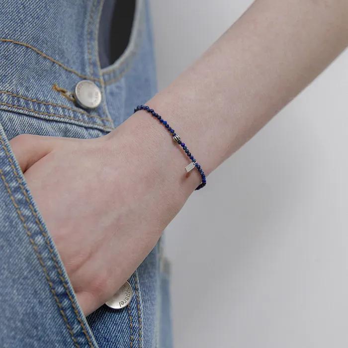 Pumpkin Beads Bracelet (Lapis Lazuli) BH7B4A718WB175