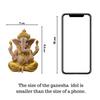 1 Pc Gold Premium Decorative Lord Ganesha Statue & Idols for Home Decor, Office, and Pooja,car Dashboard, for Festivals, Weddings