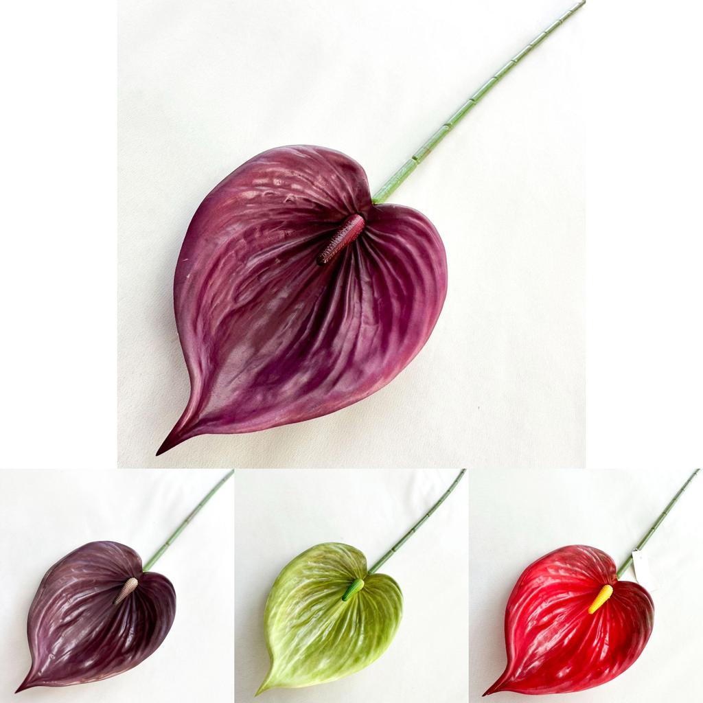 Simulated Anthurium Plants Wedding Hotel Restaurant Decoration Desktop Ornament