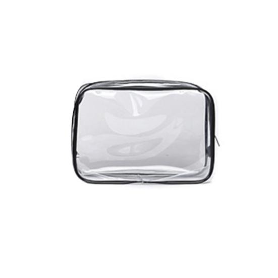 Kozmetik Çantası Fermuar Kapatma Şeffaf Organizatör Malzemeleri Banyo için Büyük Kapasiteli Depolama Kese