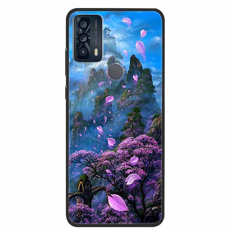 For TCL 20Y 20E Case Luxury Soft Silicone TPU Back Cover For TCL 20Y 20B Phone Cases TCL20Y 20 Y TCL20E Cute 6125F Funda Cartoon