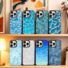 Water T-texture Phone Case For iPhone 17,16,15,14,13,12,11 Plus,Pro Max,XS,Colorful Silver Phone Case Funda Cover