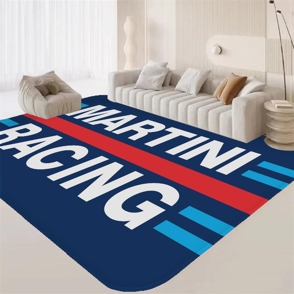 Tappetini da camera con logo M-Martini Racing Lavabili Antiscivolo Tappeto da area per soggiorno divano sedie Cucina Alfombra