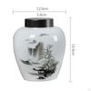 Ceramic Ginger Jar Porcelain Tea Canister Decorative Flower Vase for Home