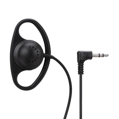 D Shape Soft Ear Hook Earpiece 3.5mm Plug Single Side Headset Headphone Earphone for Laptop PC