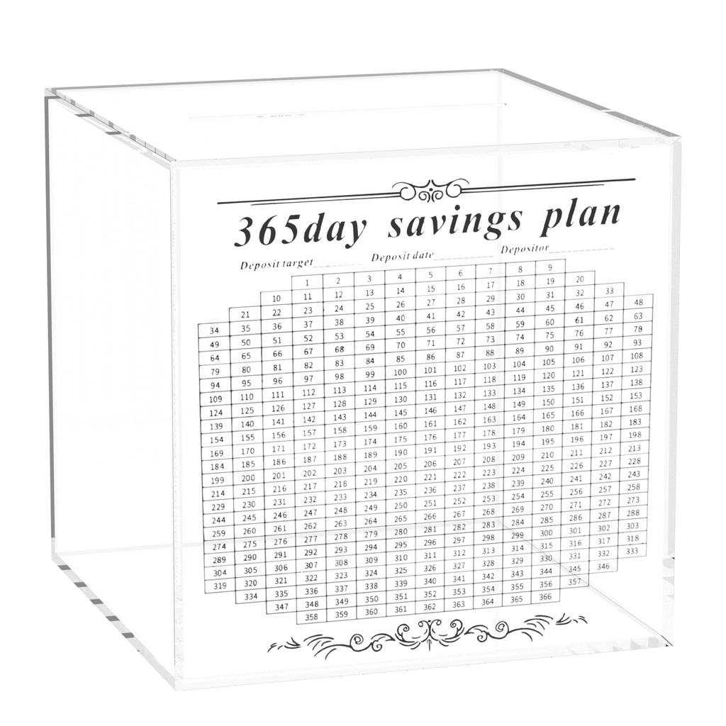 1Pc Acrylic Clear Piggy Bank Large Capacity Money Saving Box Sturdy Money Saving Bank Savings Jar for Adults Children Home Decor