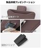Crown Car Sunglasses PU for 210 and 220 with Card and Ticket Easy Multifunctional Clip Holder, Leather, Series, Storage, Installation,