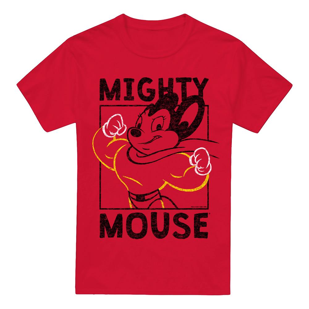 Mighty Mouse Mens Break the Box T-Shirt