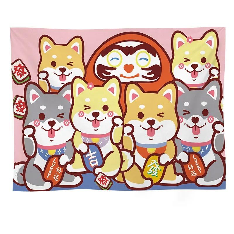 Мультфильм Анимация Фон Ткань Украшения Стены Дома Гобелен Офис Гостиная Гобелен 100x75cm — фото 3