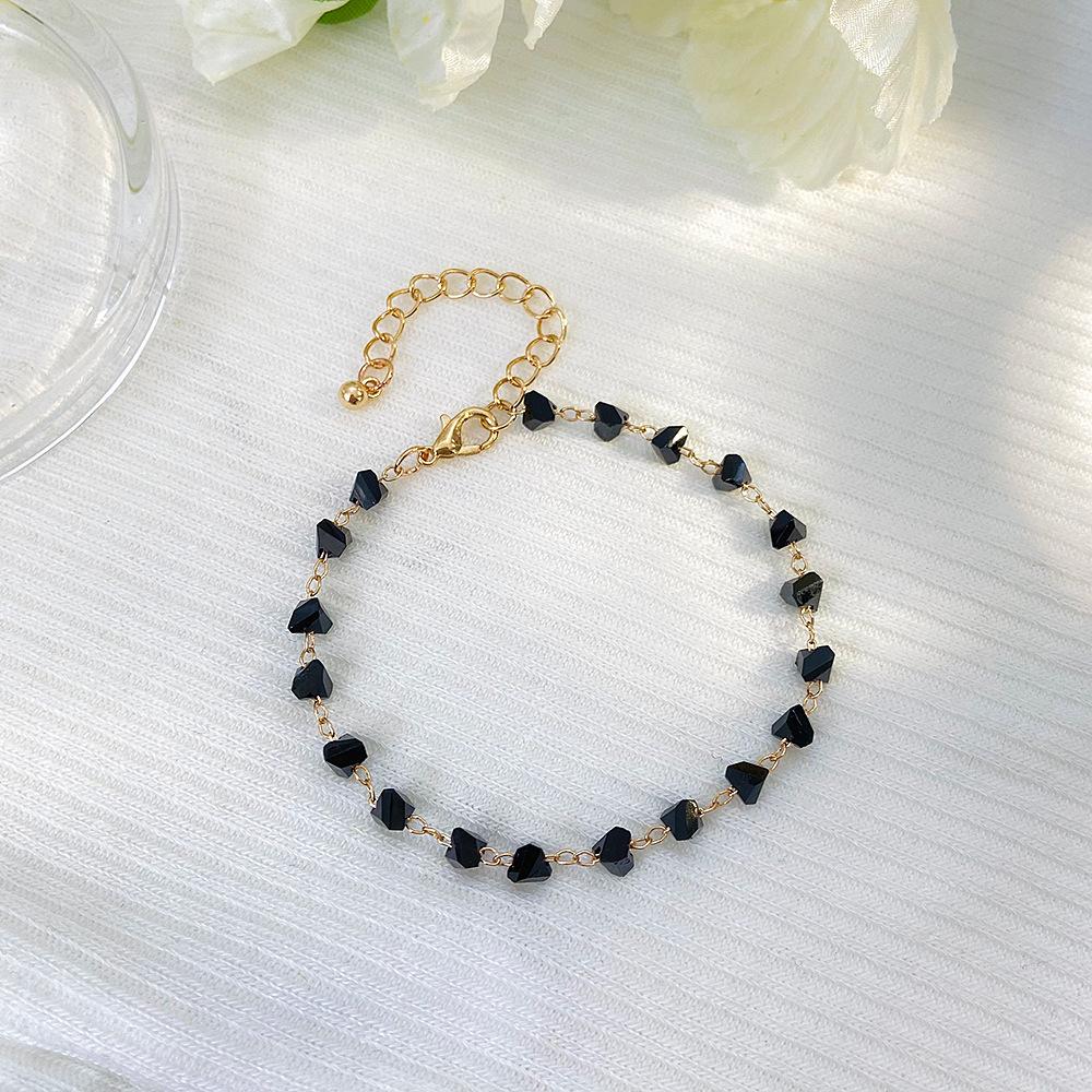 Shiny Butterfly Crystal Beaded Bracelet for Women Delicate Transparent Beads Chain Bracelets Sparkling High Quality Zircon