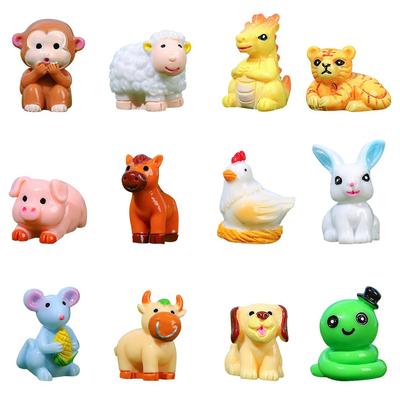 DeryArcle Zodiak 12 Stjärntecken Söt Lyckosam Feng Shui Bra Helande Mikroträdgård Helande Många Gåvor 3D 3D Diverse Rolig Landskap Verktyg