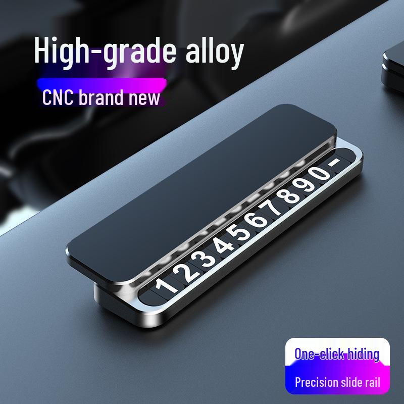 

Премиальный временный знак парковки автомобиля: Массив дерева и сплав с подвижной табличкой для номера телефона