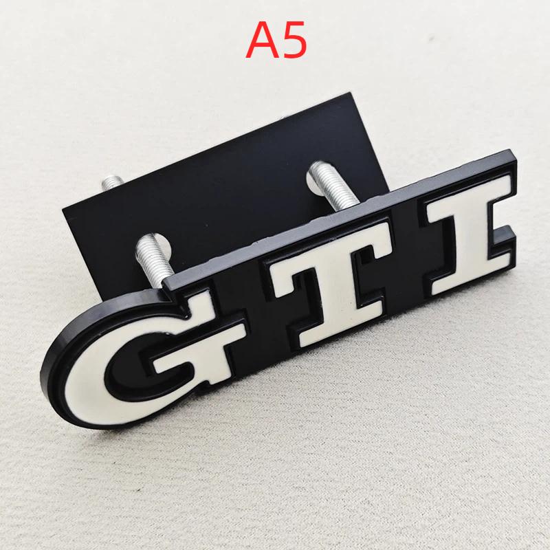 3D Metal Logo GTI Car Front Grille Badge Emblem For Plo Typ 9N3 6R G/olf 4 5 6 8 MK3 MK4 MK5 MK6 Auto Accessories