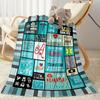 Nurse Life Quotes Customize Text Lightweight Customizable Blanket Soft & Cozy Throw For Picnics Ideal for All Seasons Modern Style