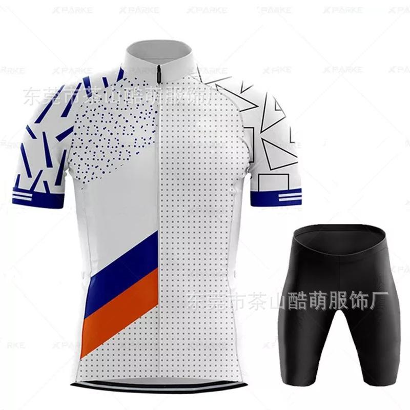 Cycling Suit Summer Short Sleeve Suit Outdoor Mountain Bike Club Team Edition Road Race Cycling Suit