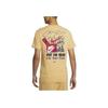 Nike T-shirt Girocollo Stampa Fantasia Slim Fit Manica Corta Uomo Top Giallo FV3755-252