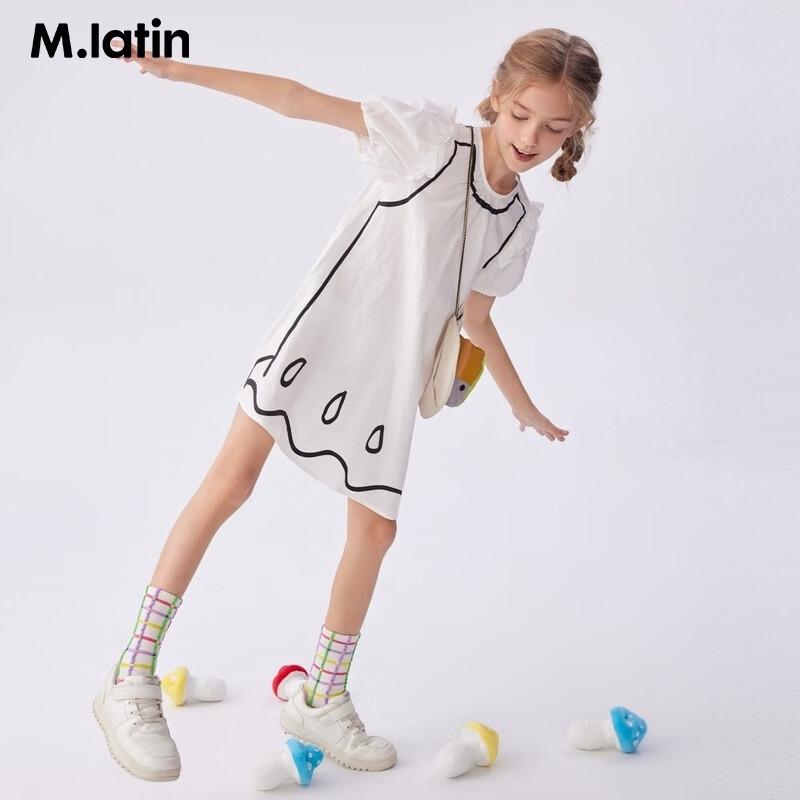 M.Latin Girls' Summer Bubble Sleeve Doll Dress