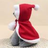 Cute Warm Cat Clothes Dressing Up Christmas Red Hat Dog Cape Cat Costume Pet Clothes Cat Cloak