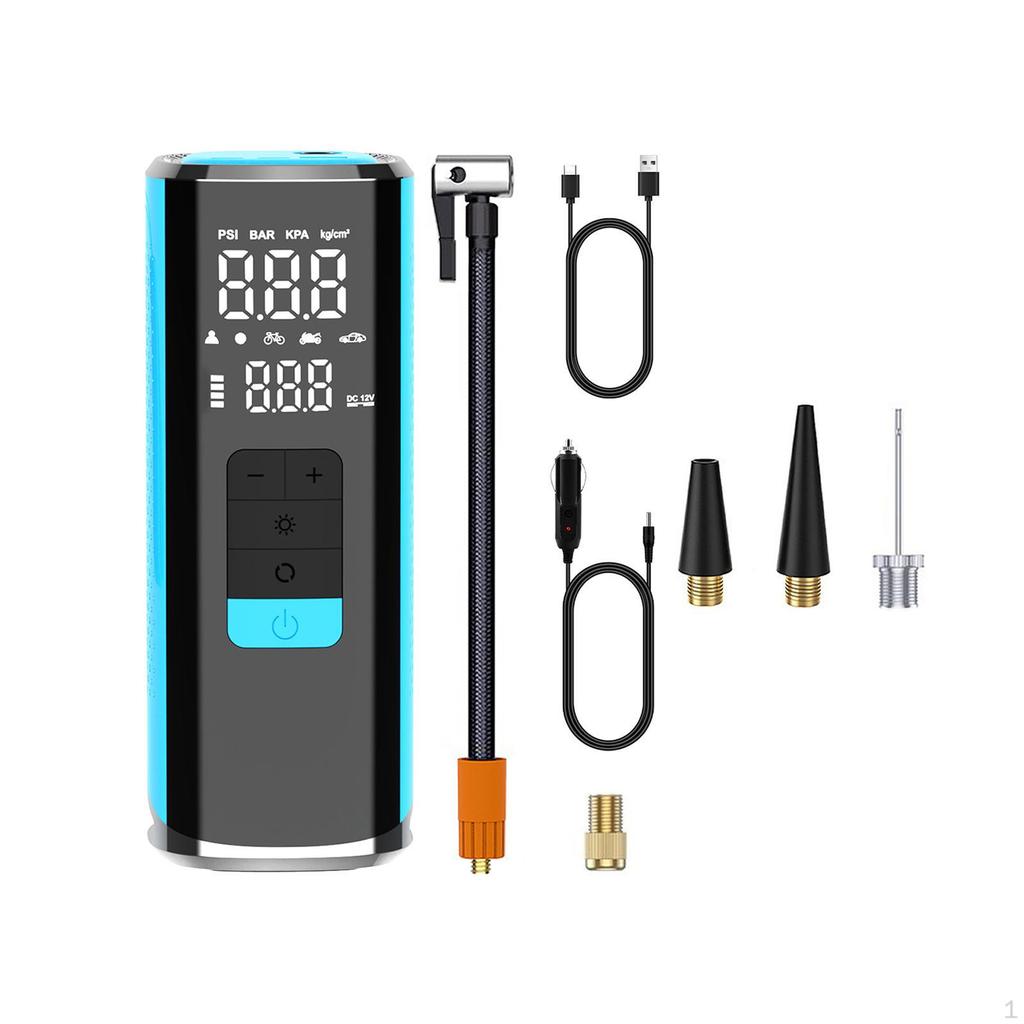 Car Tire Inflator 6000mAh Electric Air Pump for Tires Bicycles Ball Bike