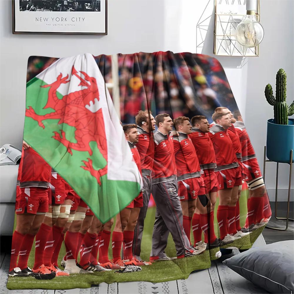 

Wales team,pattern Flannel Blanket, High quality Comfortable for All Seasons, Home Decor, Warmth and Comfort, Perfect for Gifts. 80cm x 120cm