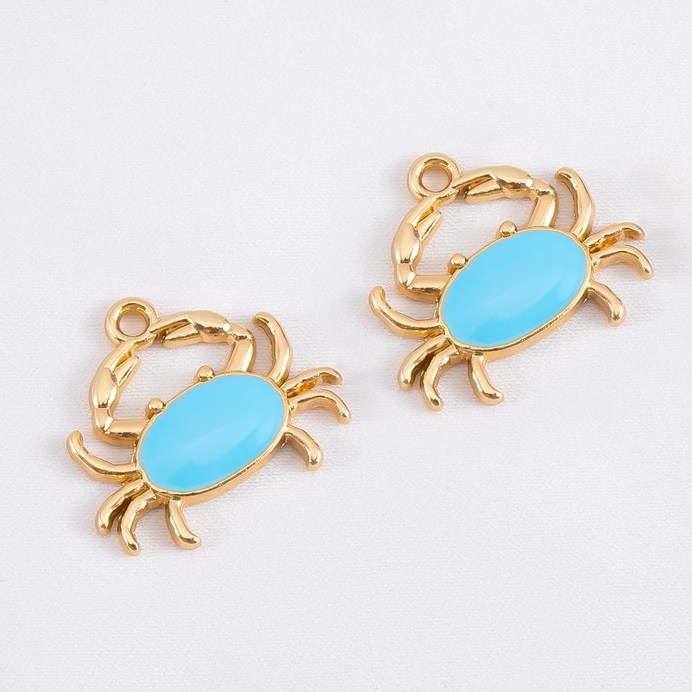 10pcs Trend White Enamel Ocean Coral Conch Fish Bones Fishtail Heart Charms Alloy Pendants DIY Necklace Keychain Jewelry Making
