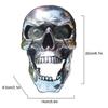 Hot Skull Headlight At The Real Headlight Motorcycle Skull Front Head Light Retro Resin Skull Headlight Motorcycle Decoration