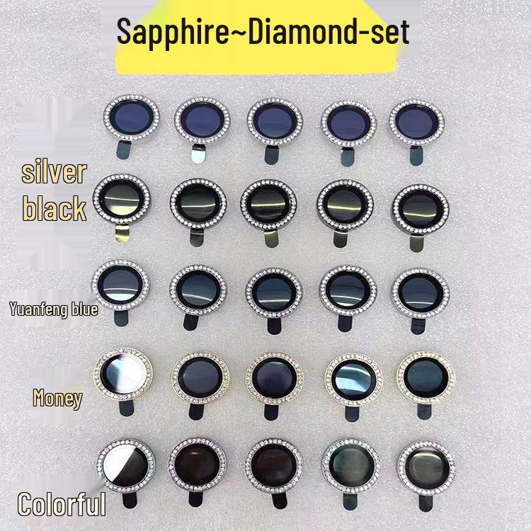 iPhone 14 Pro Max Lens Film: Metal Diamond Camera Protection Ring