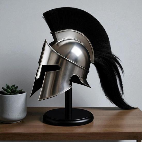 Spartan Warrior Helmet Medieval Greek Corinthian Helmet Handmade Metal Armor Spartan Costume Prop Gift for Him