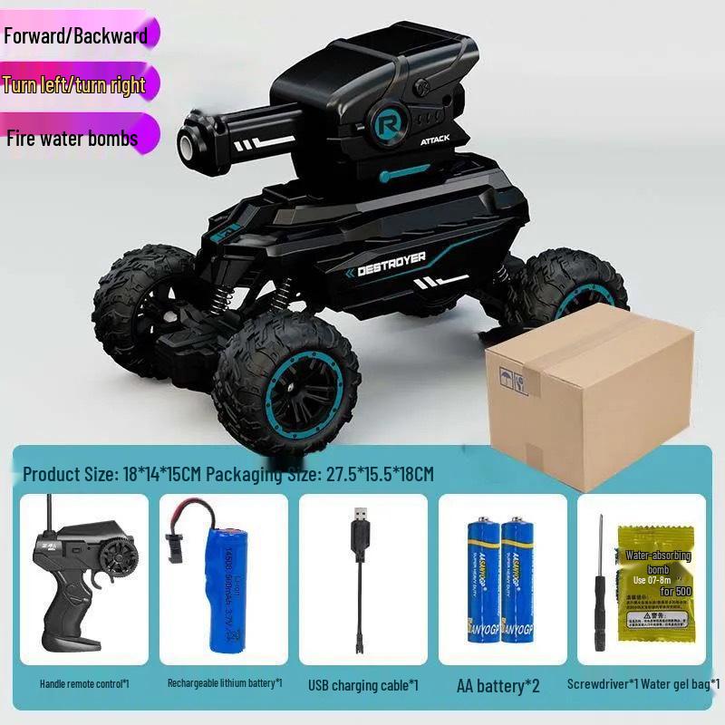 Durable Electric Off-Road Remote Control Climbing Car with Water Bomb Feature for Kids