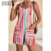 HNXC Women's Fashion Casual Solid Color Print Summer Spring Sleeveless Suspenders Trousers Jumpsuits & Rompers