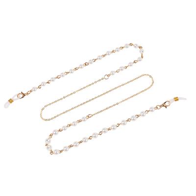 Simple Pearls Sunglasses Chain Hanging Neck Anti-falling Glasses Eyeglass Cord Necklace