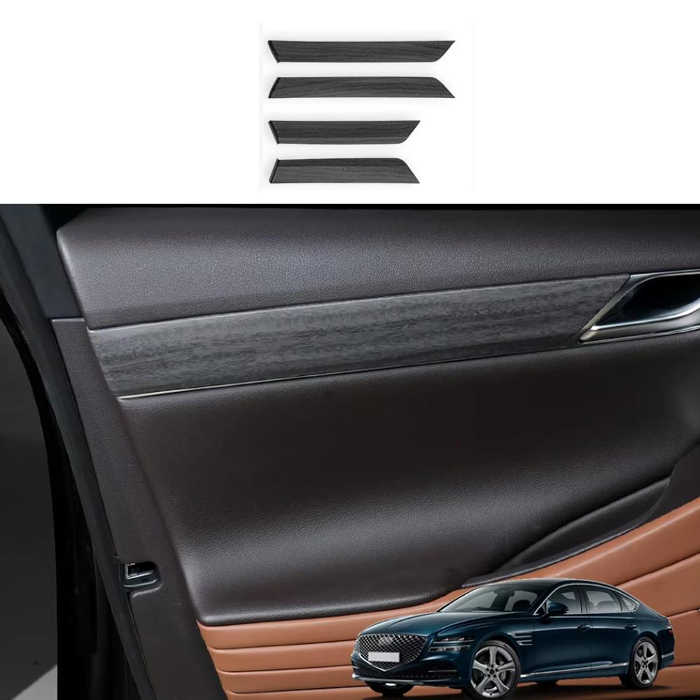 4PCS ABS Plastic Inner Door Panel Cover Dashboard Trim Protection Guard Accessories For Genesis G80 RG3 2026 2026 LHD/RHD