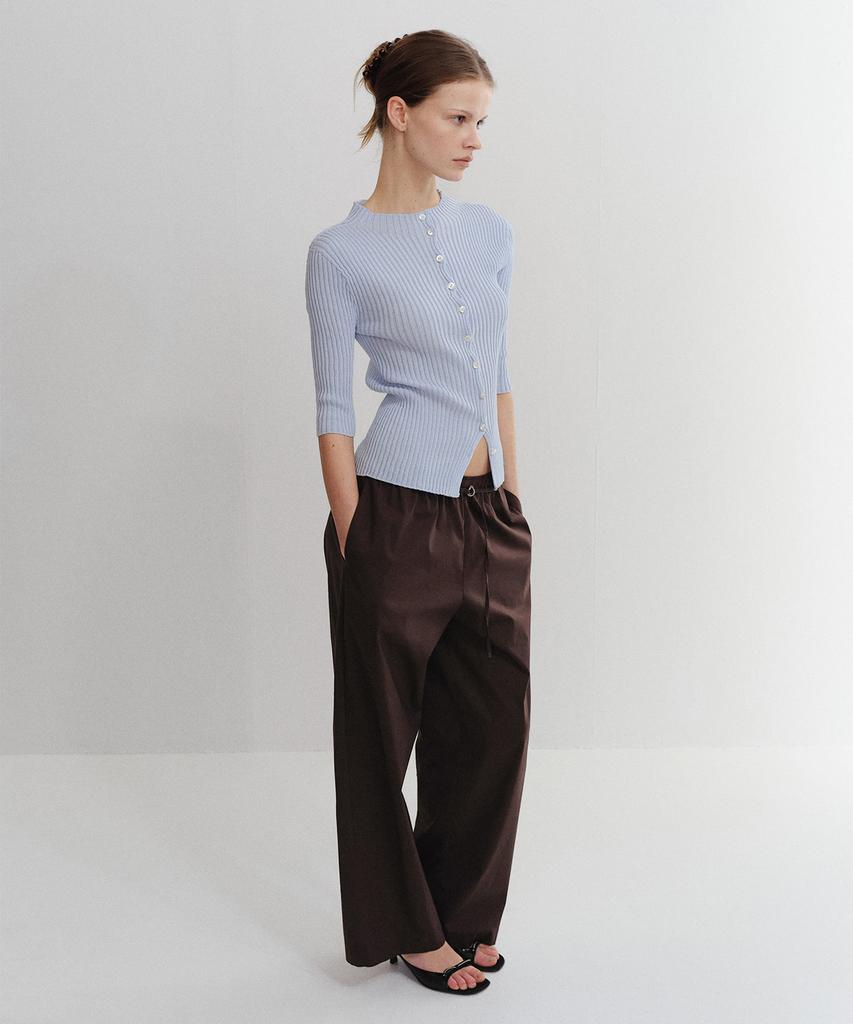 Palo Cotton Wide Pants Brown