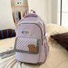 Schoolbag new casual large-capacity backpack, junior high school college student schoolbag ins high value, simple and lightweight backpack