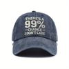 European and American Washed Print THERE'S A% TNCARE Soft Top Cap Baseball Cap