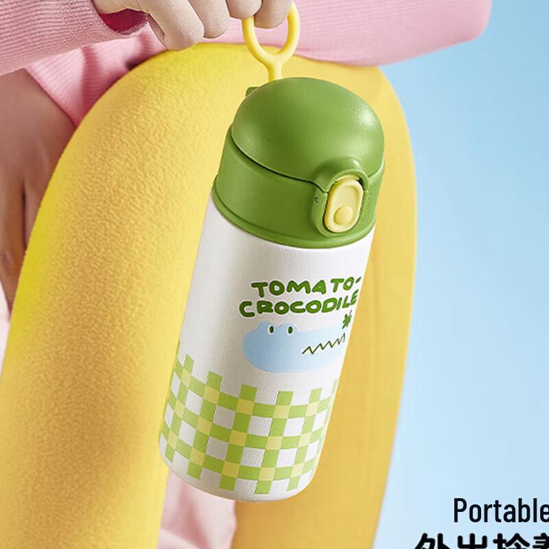 RELEA 550ml Crocodile Dual-Drink Insulated Bottle