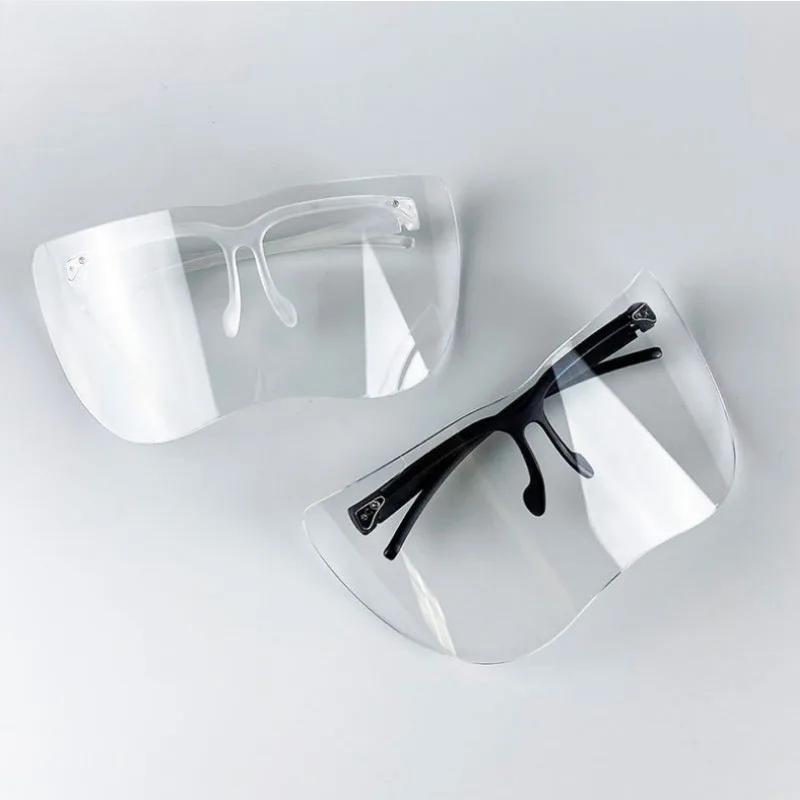 Full Face Sunglasses Mask Women Men Protective Faceshield Glasses Goggles Covered Spherical Lens Anti-Spray Cycling Sunglasses