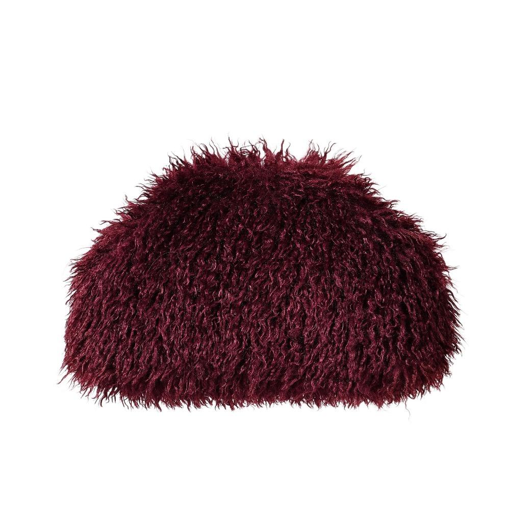 Portable Kiss Lock Clutch Bag Spicy Girl Fluffy Bag Retro Evening Bag Mobile Phone Bag