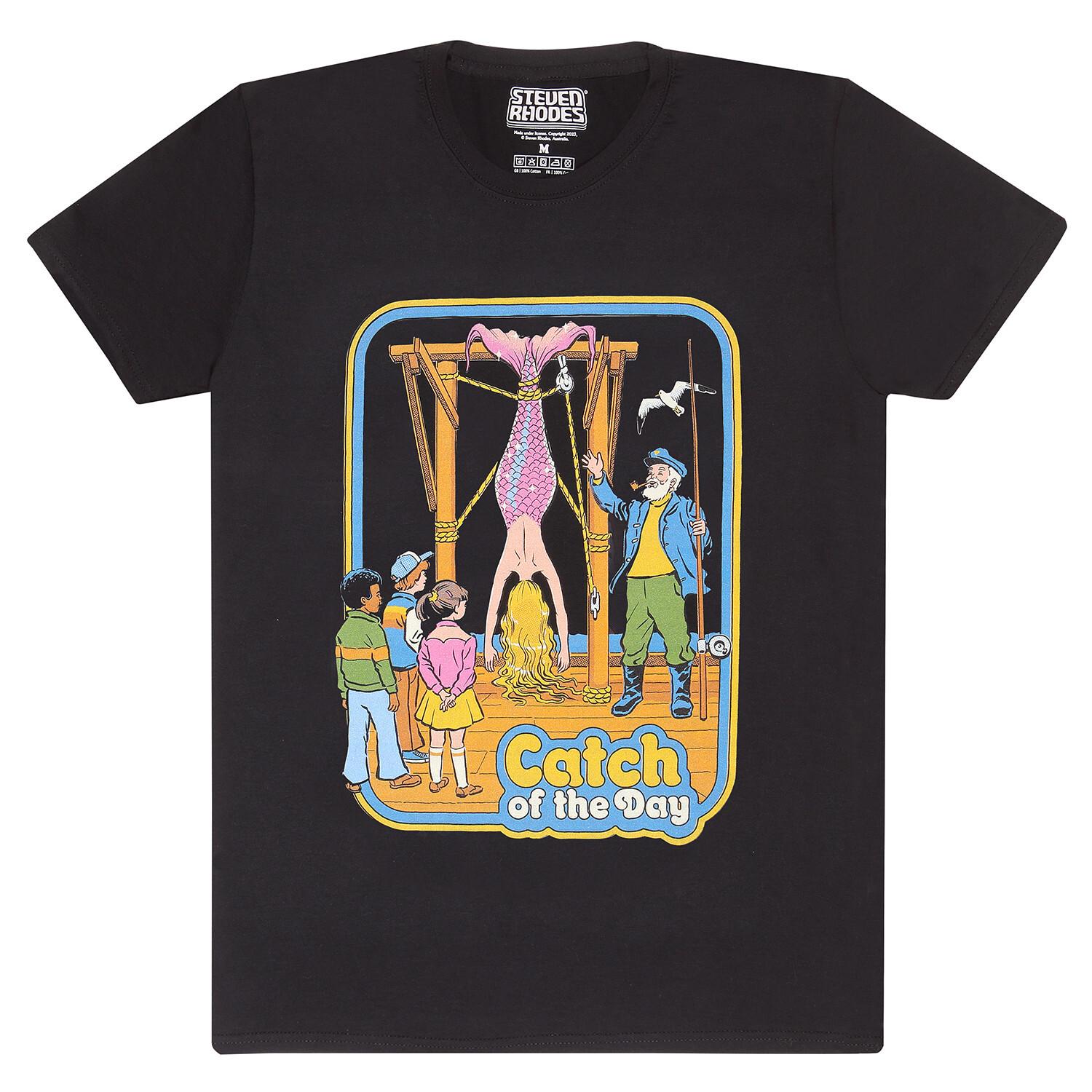 Steven Rhodes Catch of The Day Official Merchandise T-shirt MLXL2XL New S