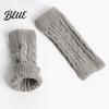 Lightweight Warm Wrist Sleeves Women Ribbed Arm Warmers Stretchy Cable Knitted Fingerless Gloves Winter Gloves Soft Mitten Half Finger for