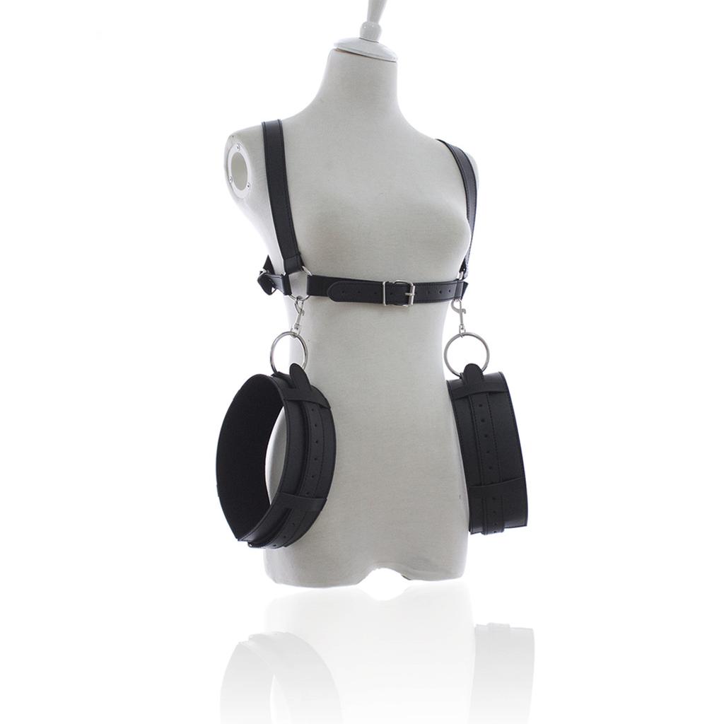 Bondage Equipment SM Handcuff Sex Toy Kits Leg Spreaders Erotic Thong Bondage Gear Slave Fetish Harness Sex Position Aid