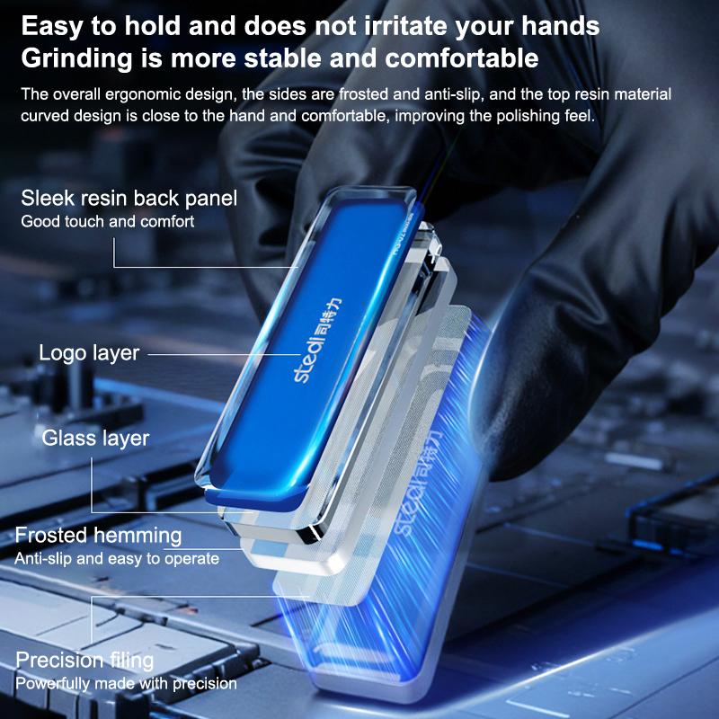 Vylepšený skleněný pilník Precision Washable File pro modely Gundam DIY odstraňování otřepů zrcadlové leštění malé rovné plochy brusný nástroj